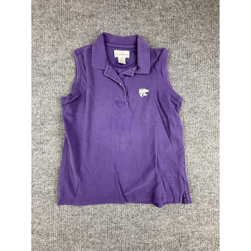 Kansas State Wildcats Shirt Womens Small Purple NCAA Golf Polo Cutter & Buck